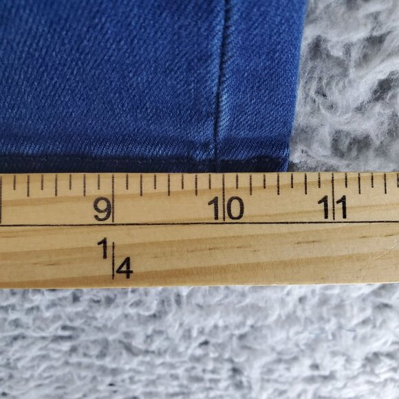 NYDJ Jeans Womens 10 Blue Bridgewater Wide Leg Stretch Denim Cropped - Picture 10 of 14